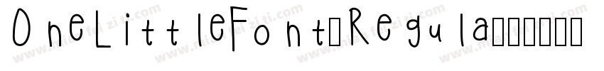 OneLittleFont-Regula字体转换
