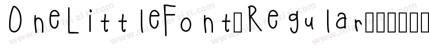 OneLittleFont-Regular字体转换