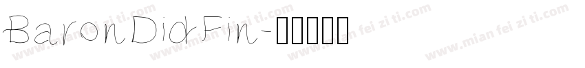 BaronDidFin字体转换