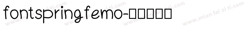 fontspringfemo字体转换