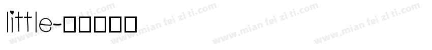 little字体转换