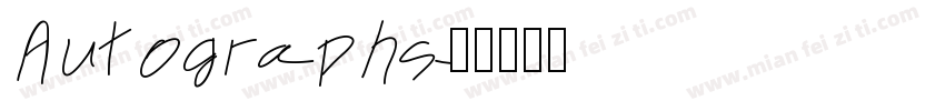 Autographs字体转换