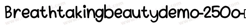Breathtakingbeautydemo-25Oo字体转换