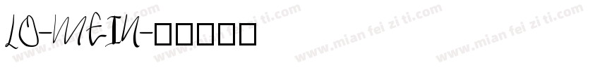 LO-MEIN字体转换