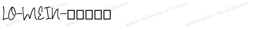 LO-MEIN字体转换