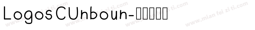 LogosCUnboun字体转换