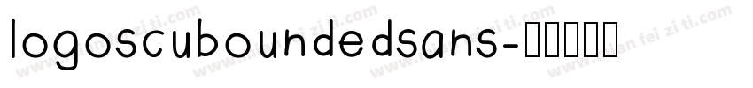logoscuboundedsans字体转换
