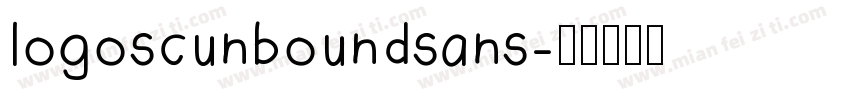 logoscunboundsans字体转换