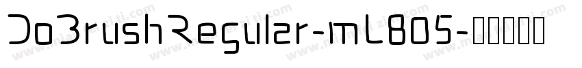 DoBrushRegular-mL805字体转换