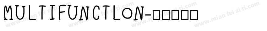 MULTIFUNCTLON字体转换