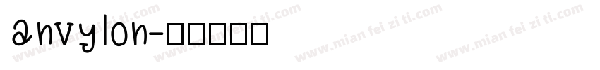 anvylon字体转换