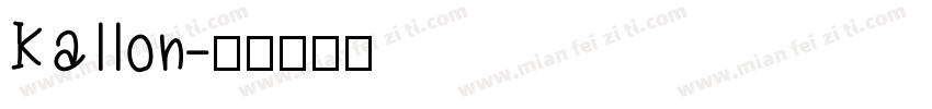 kallon字体转换