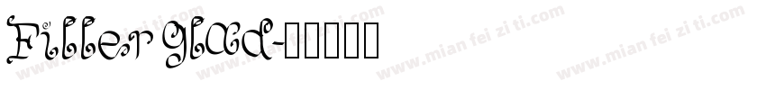 Fillerglad字体转换