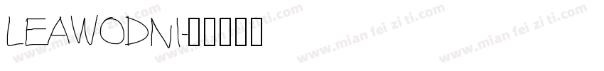 LEAWODNI字体转换