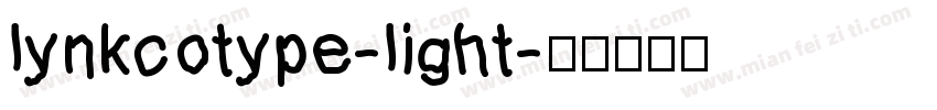 lynkcotype-light字体转换