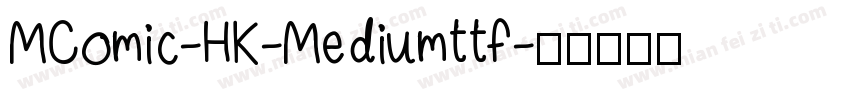 MComic-HK-Mediumttf字体转换