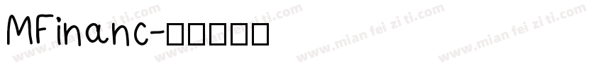 MFinanc字体转换