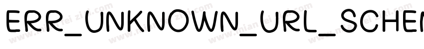 ERR_UNKNOWN_URL_SCHEME字体转换
