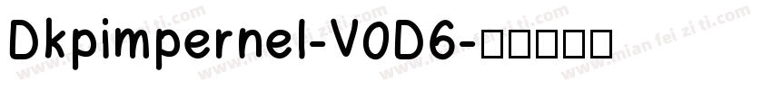 Dkpimpernel-V0D6字体转换
