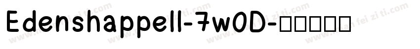 Edenshappell-7w0D字体转换