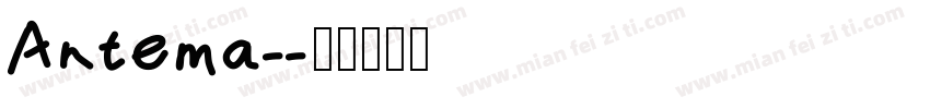 Antema-字体转换