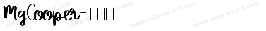 MgCooper字体转换