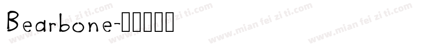 Bearbone字体转换