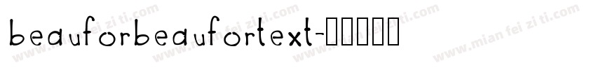beauforbeaufortext字体转换