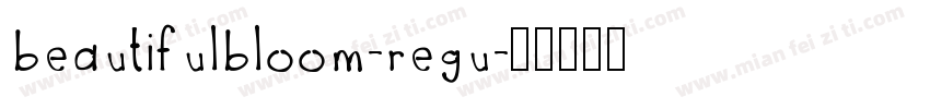 beautifulbloom-regu字体转换