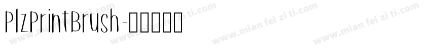 PlzPrintBrush字体转换