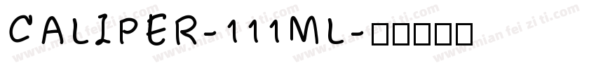 CALIPER-111ML字体转换