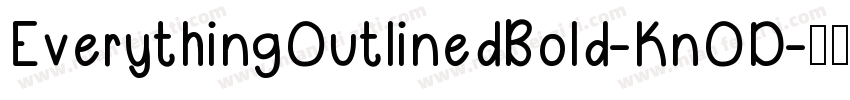 EverythingOutlinedBold-KnOD字体转换
