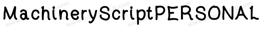 MachineryScriptPERSONALUSE字体转换