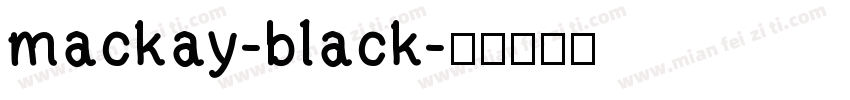 mackay-black字体转换
