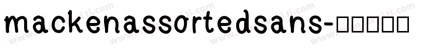 mackenassortedsans字体转换
