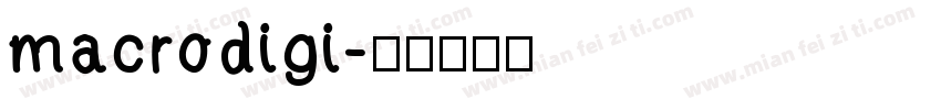 macrodigi字体转换