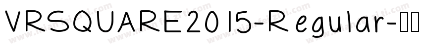 VRSQUARE2015-Regular字体转换