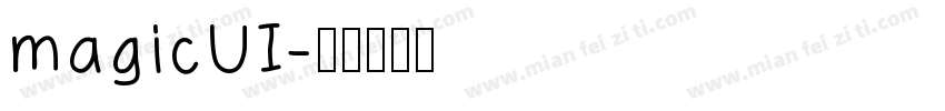 magicUI字体转换