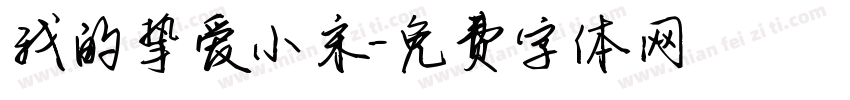 我的挚爱小宋字体转换