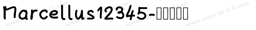 Marcellus12345字体转换