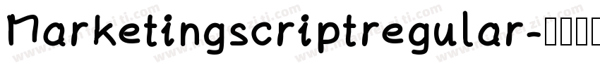 Marketingscriptregular字体转换