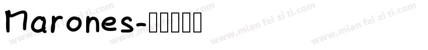 Marones字体转换