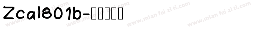 Zcal801b字体转换