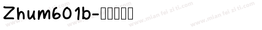 Zhum601b字体转换