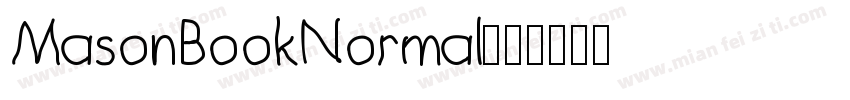 MasonBookNormal字体转换