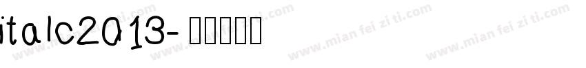 italc2013字体转换