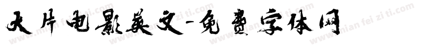大片电影英文字体转换