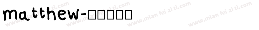 matthew字体转换