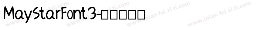 MayStarFont3字体转换