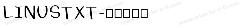 LINUSTXT字体转换
